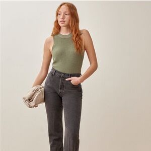 BARELY WORN Reformation Lilac top size S